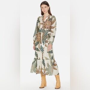Marie Oliver Hannon Floral print 
Size: 2 Color: Lichen
